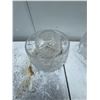 Image 1 : Cut Crystal Glass Bowl with Starburst Pattern