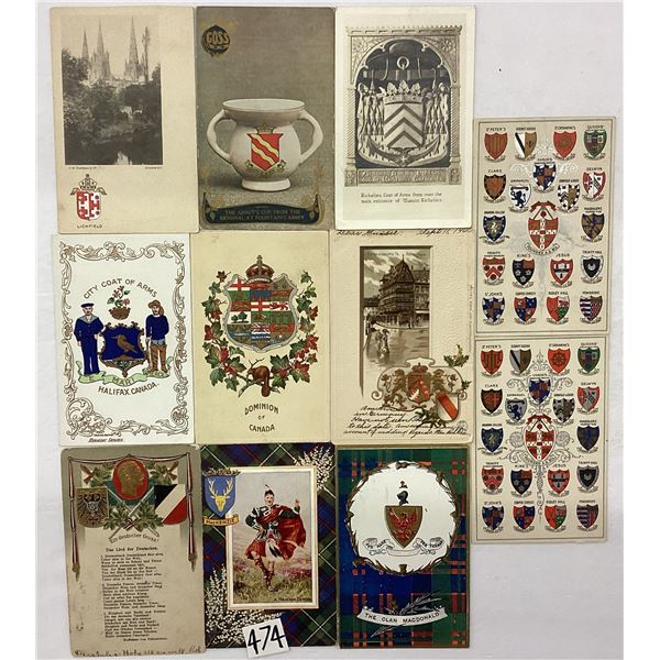 Crests - Coats of Arms - Heraldry Postcards 42