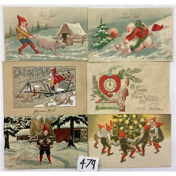Elves Holiday Greeting Postcards 23
