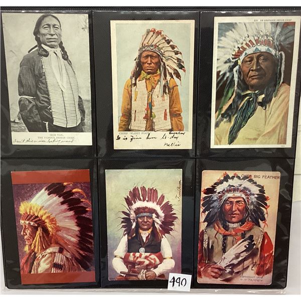American Indian Postcard Album 70+ Postcards