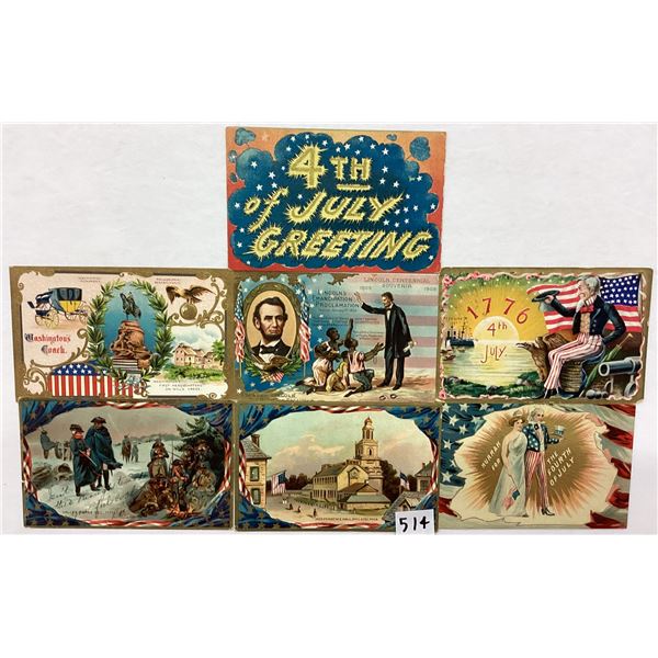 Patriotic Holiday Greeting Postcards 36