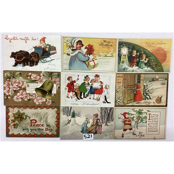 Christmas Holiday Greeting Postcards Approx. 100