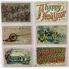 Image 4 : New Year Holiday Greeting Album Postcards 100+
