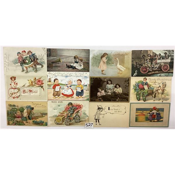 Children Greetings Holiday Postcards Approx. 95