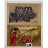 Image 1 : Lady Greeting Postcards Approx. 90