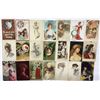 Image 2 : Lady Greeting Postcards Approx. 90