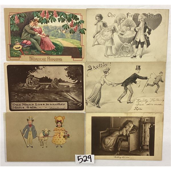 Romance Ladies Lover Postcards Approx. 45