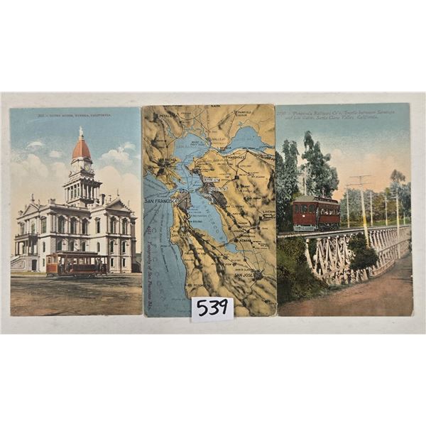 California Trolley Postcards 45+