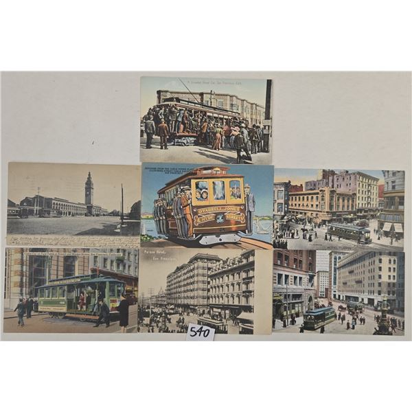 San Francisco, California Trolley Postcards 50+