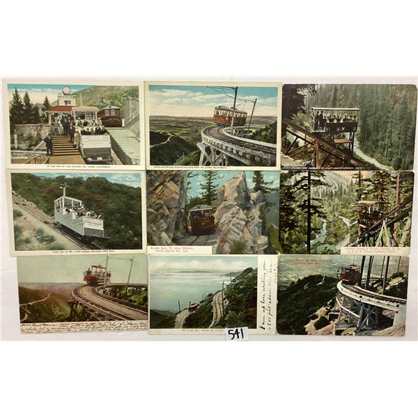 Mt. Lowe, California Trolley Postcards Approx. 45