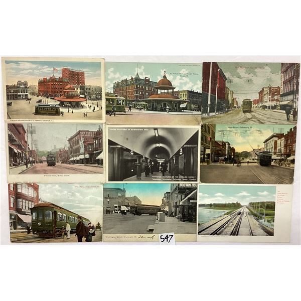 Illinois Trolley Postcards 36