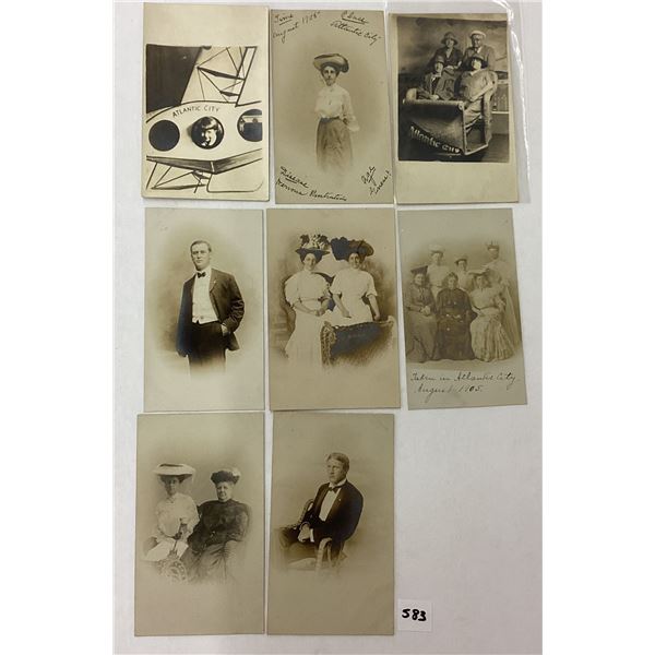 Real Photo Atlantic City, New Jersey Studio Photographer Postcards 11