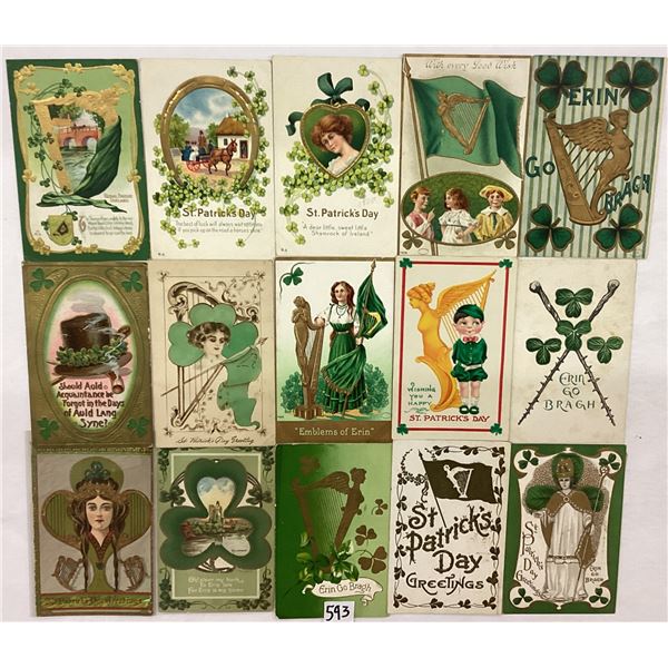 St. Patrick's Day Holiday Greeting Postcards 30+