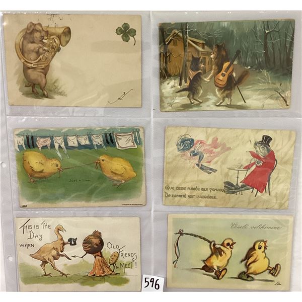 Misc. Greetings with Animals Album 40 Postcards