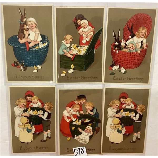 PFB Easter Children Set of 6 Postcards