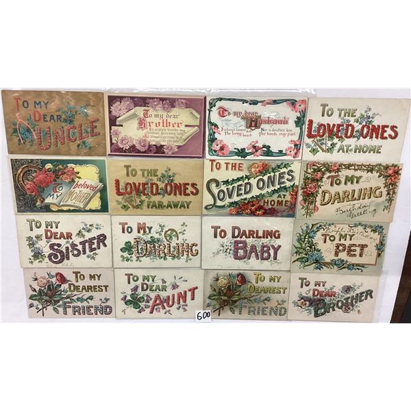 "To My" Greeting Postcards Approx. 45