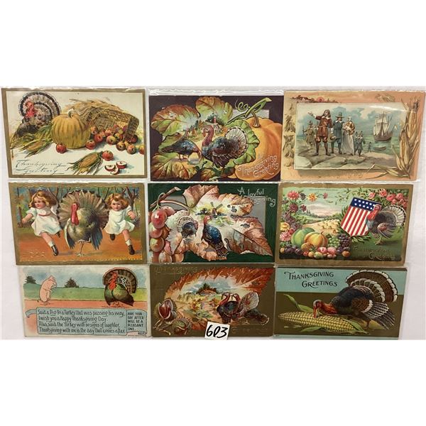 Thanksgiving Holiday Greeting Postcards Approx. 40