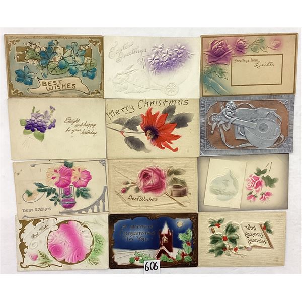 Airbrushed Holidays & Greeting Postcards Approx. 125
