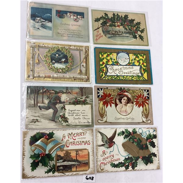 Christmas Holiday Greeting Postcards 80+