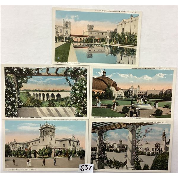 1915 San Diego Panama - California Exposition Postcards 23