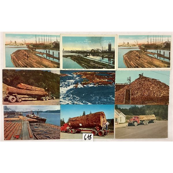 Logging - Lumber Postcards Approx. 60