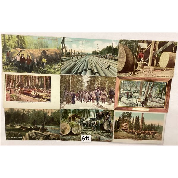 Logging - Lumber Postcards 45+