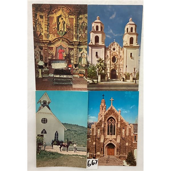 Arizona Church Postcards Approx. 150