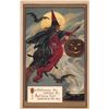 Image 1 : Witch on Broom with Pumpkin under Moonlight Halloween Holiday PC