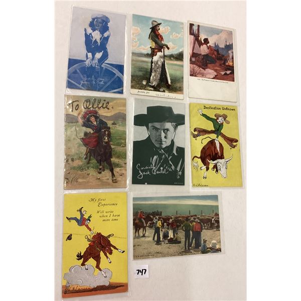 Western - Cowboys & Cowgirl Postcards 23