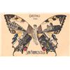 Image 1 : Greetings from San Francisco, California Butterfly Woman Postcard