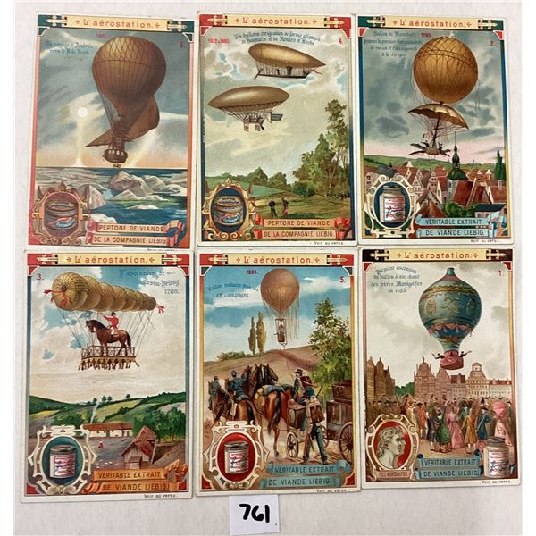 Ephemera - Liebig Advertising Air Ship Trade Cards 6