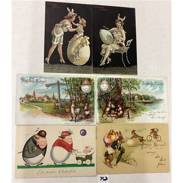 Fantasy Easter Egg Holiday Greeting Postcards 6