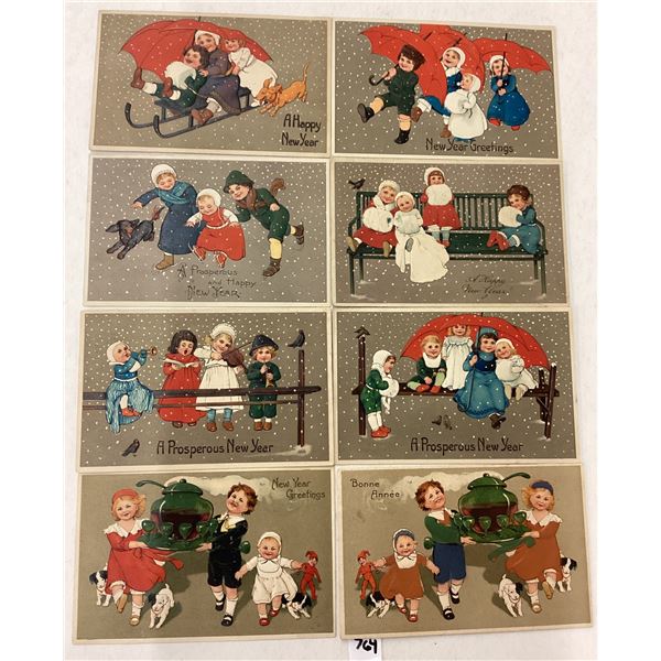 PFB New Year Holiday Greeting Postcards 16
