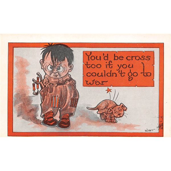 I Wish I Were A Soldier Children Comic Series 9 Postcards