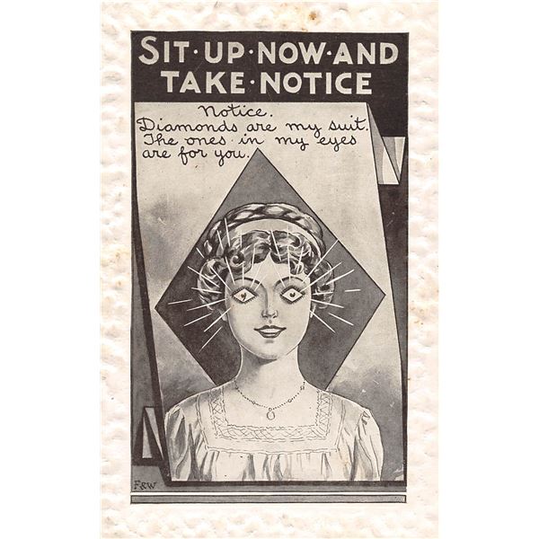 Set of 6 Sit up Now & Take Notice Comic Postcards