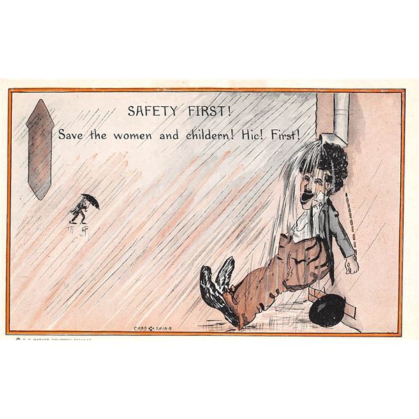 10 Cobb Shinn Charlie Chaplin Comic Humor Postcards