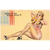 Image 1 : 4 Linen Pin Up Women Postcards