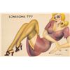 Image 4 : 4 Linen Pin Up Women Postcards