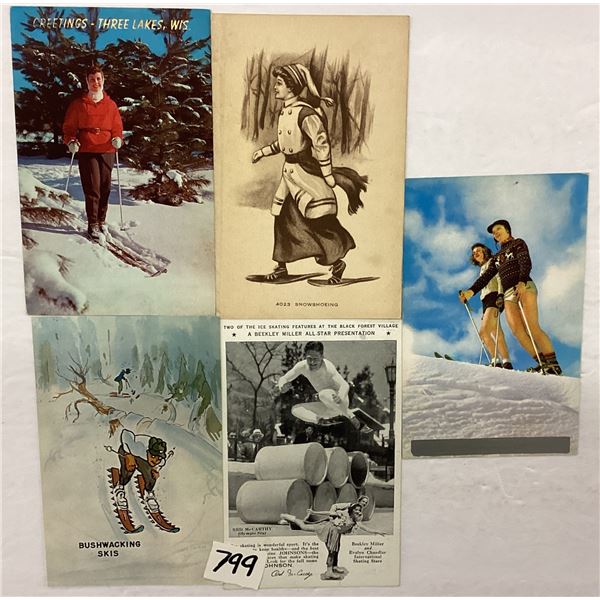 Sports - Snow Skiing Postcards 75+