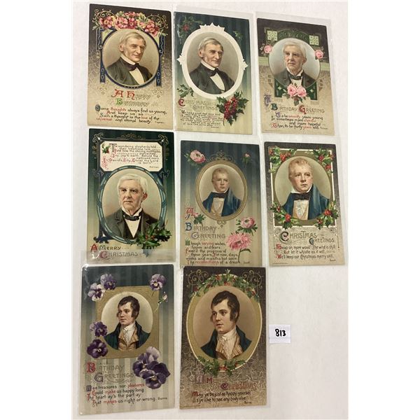 Winsch Famous Writers Greeting Postcards 27