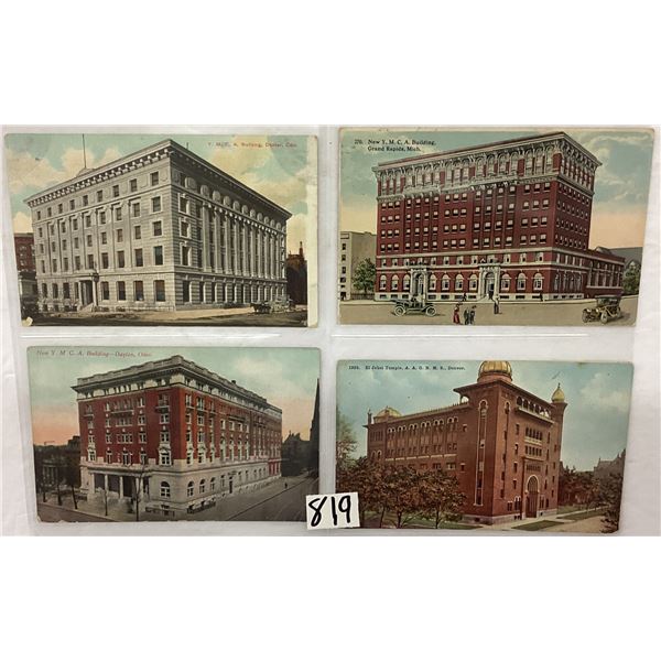 Fraternal & Clubs Postcard Album Approx. 150