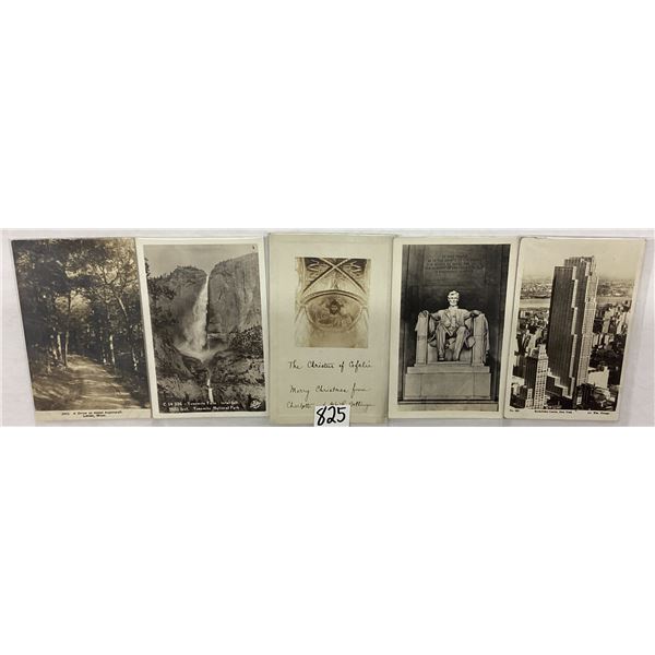 USA Real Photo Identified Postcards Approx. 75