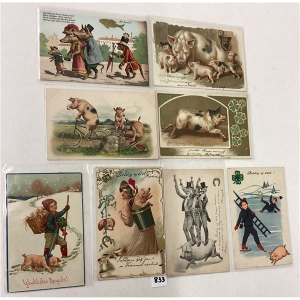Animals - Pigs on Greeting Postcards 8