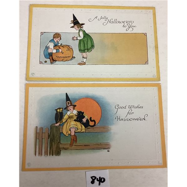 Bergman Halloween Holiday Greeting Postcards 2