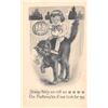 Image 1 : Gartner & Bender Child on Black Cat Halloween Holiday Greeting PC