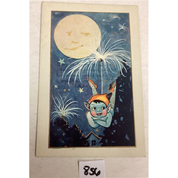 Whitney Halloween Fairy Holiday Greeting Postcard