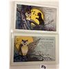 Image 1 : 2 Whitney Owl Halloween Holiday Greeting Postcards