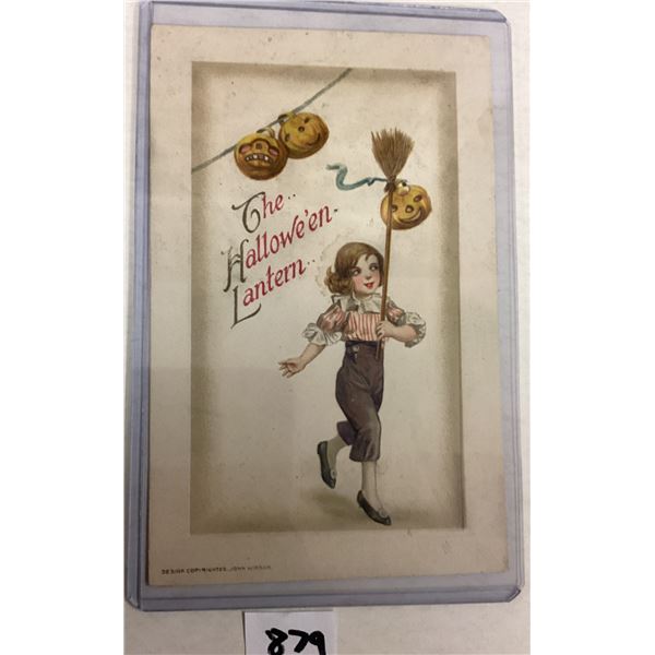 Winsch The Halloween Lantern Holiday Greeting Postcard