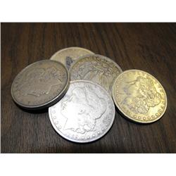 Lot of 5 Consecutive Date Morgan Silver Dollars