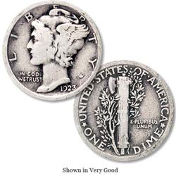 Lot of (5) 1920's Mercury Dimes